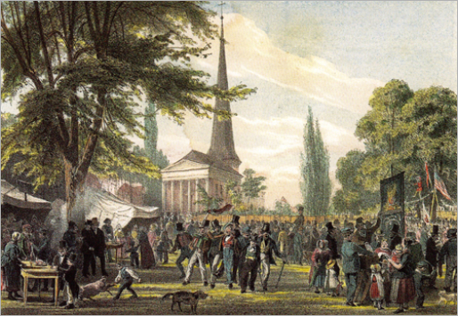 Der Wandsbeker Markt 1850